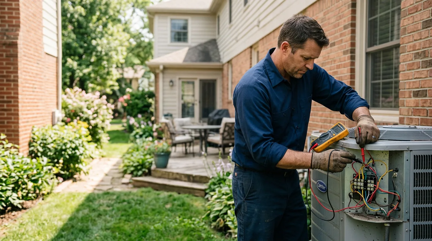 HVAC technician working near Waterville, PA